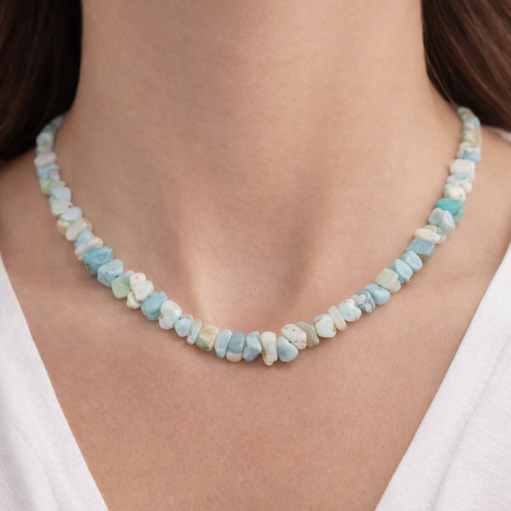 Naszyjnik z amazonitu - kamień naturalny