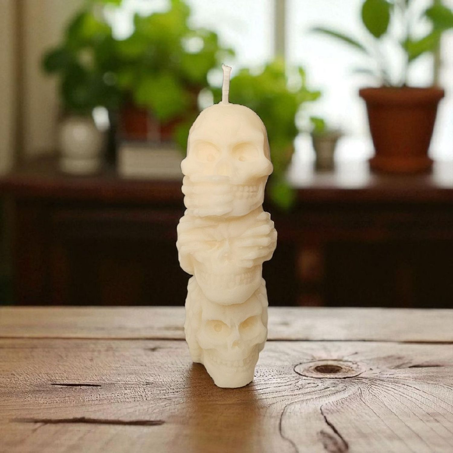 Świeca sojowa czaszki