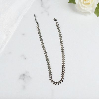 Choker listki ze stali szlachetnej