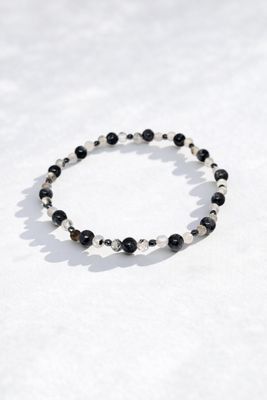 Bransoletka z labradorytem i hematytem