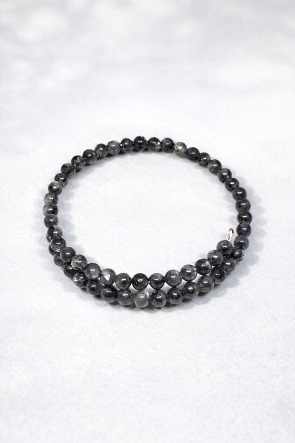 Bransoletka sprężyna z labradorytem