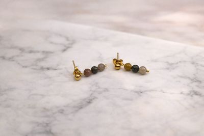 Kolczyki Juliette z agatami 2 w 1