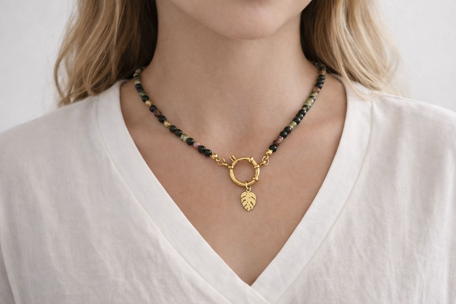 Naszyjnik Juliette z agatami indyjskimi