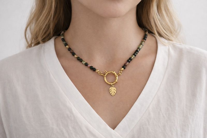 Naszyjnik Juliette z agatami indyjskimi