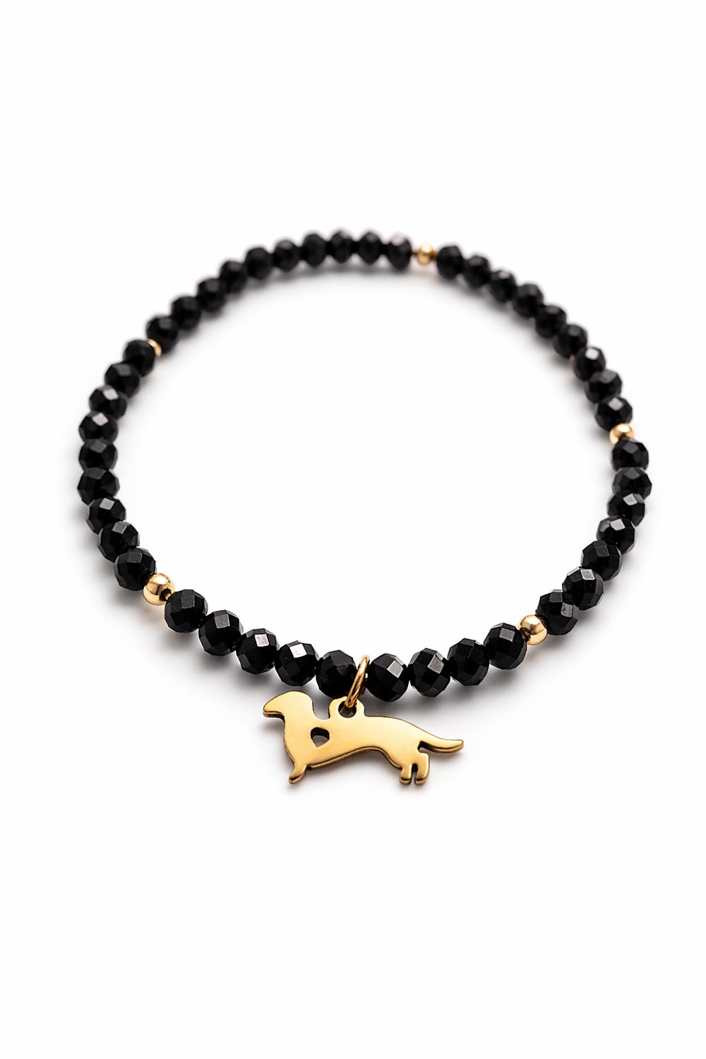 Bransoletka Juliette z jamnikiem i turmalinowymi koralikami