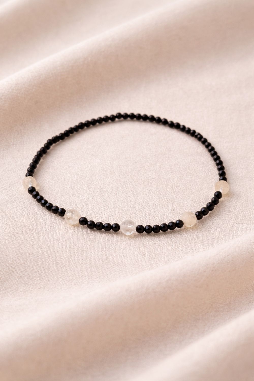 Drobna bransoletka z turmalinem i cytrynem