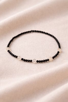 Drobna bransoletka z turmalinem i cytrynem