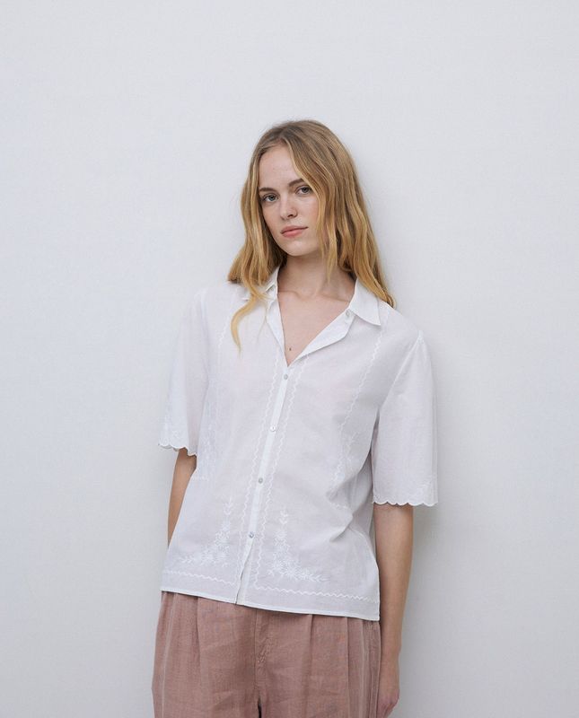 blouse Yerse  blanc manche