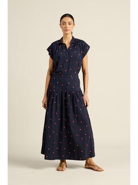 jupe daisy dot Travota birds of paradis