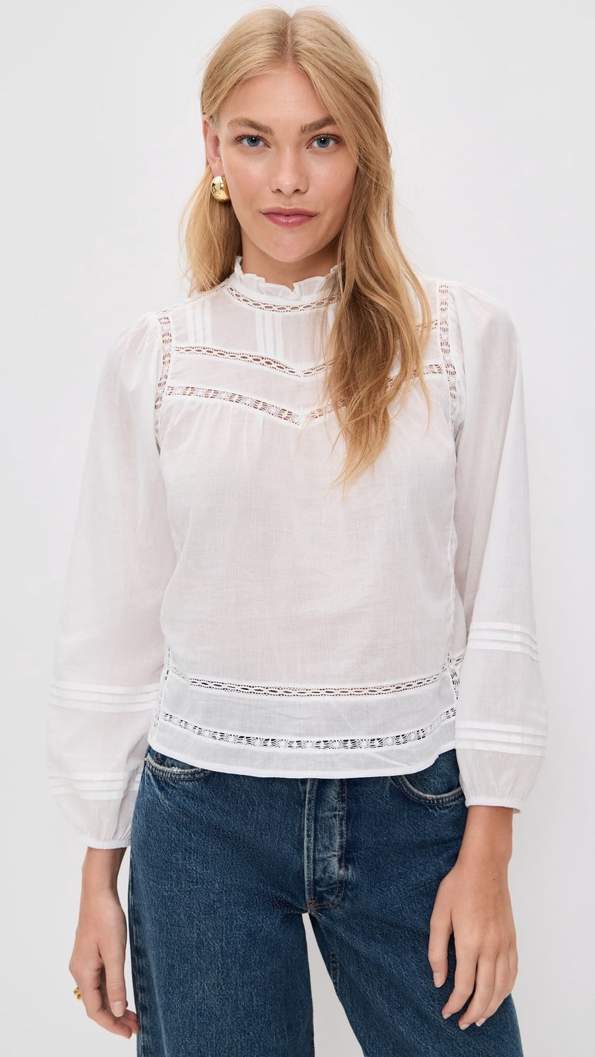 blouse Rails reyna blanche