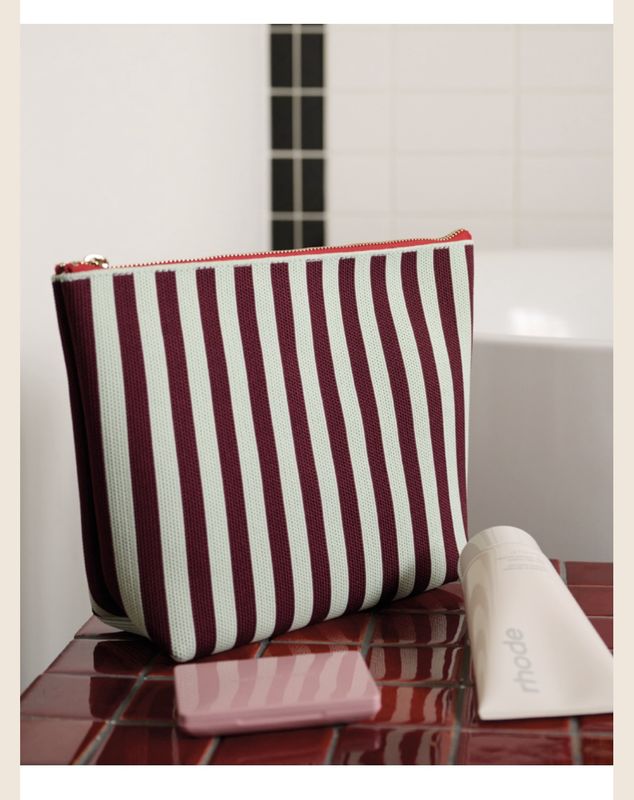 Pochette sticky sis club rayée