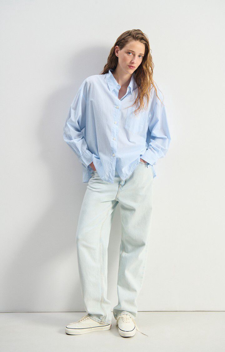 chemise American vintage rayure bleu