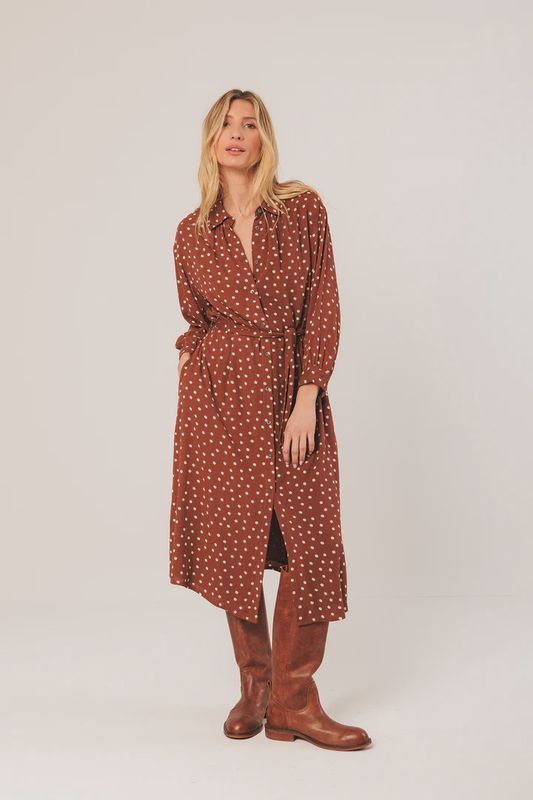 robe indi and cold vestido terracotta