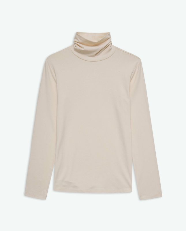 chandail Yerse col roulé ecru