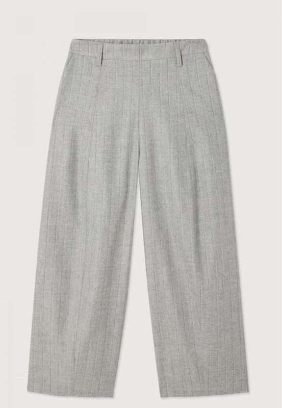 pantalon ballon American Vintage taille haute gris