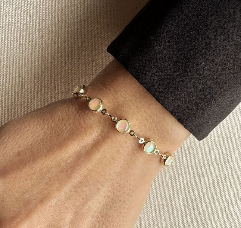 bracelet Goldfi opale 18c
