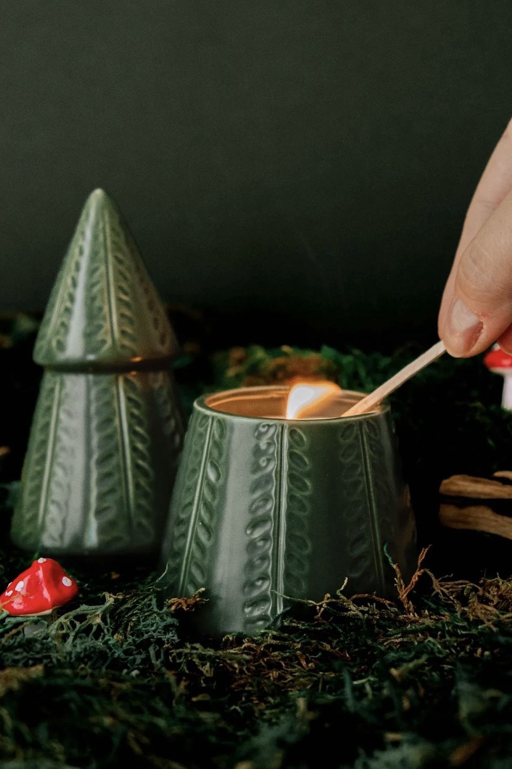 Bougie sapin Mimi and August green fir