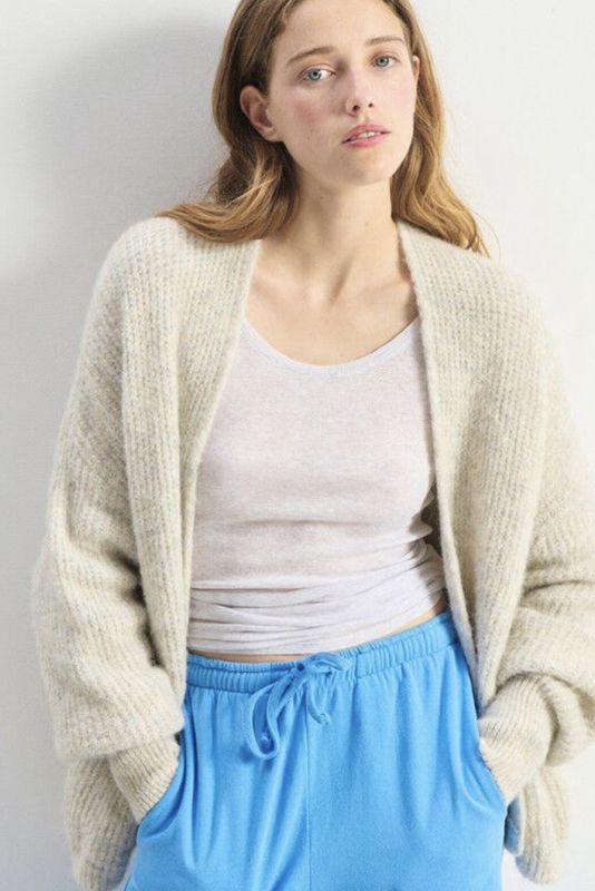 gilet American vintage East poudreuse chiné