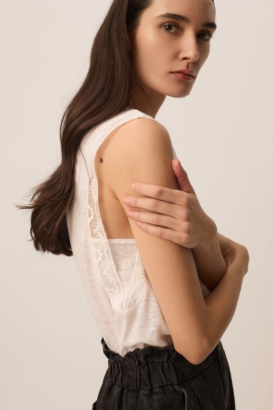 cami Des petits hauts Helena ecru