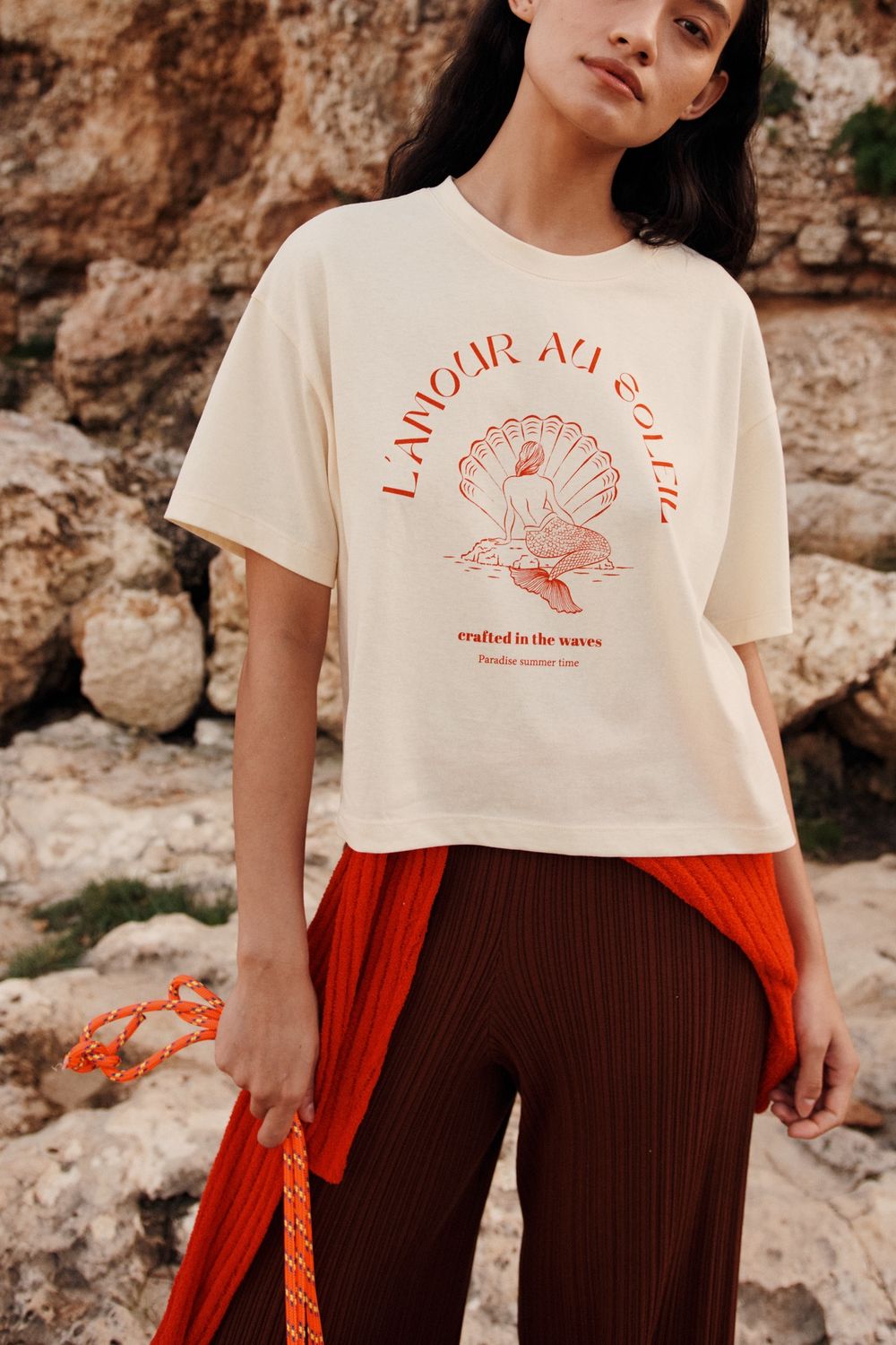 t-shirt Des petits hauts Yacob shell