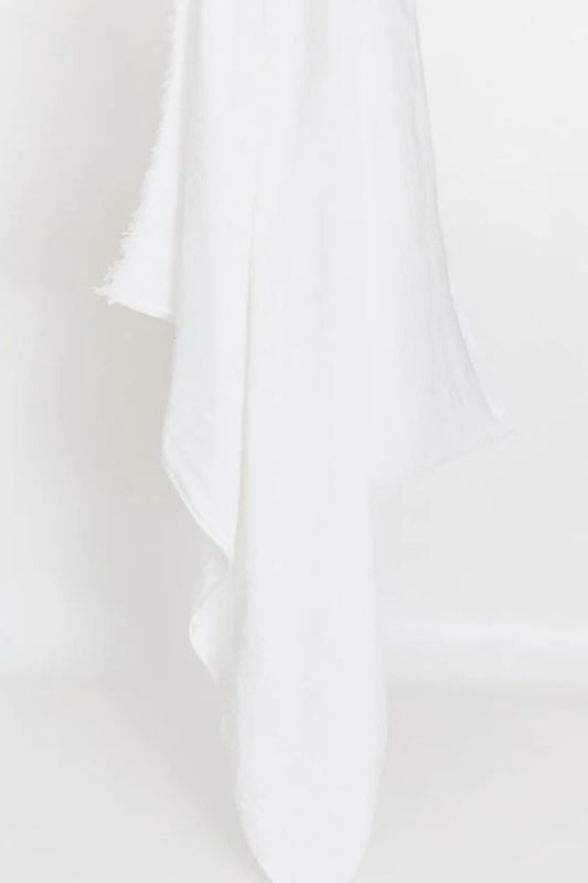 foulard Yerse lin cotton ecru