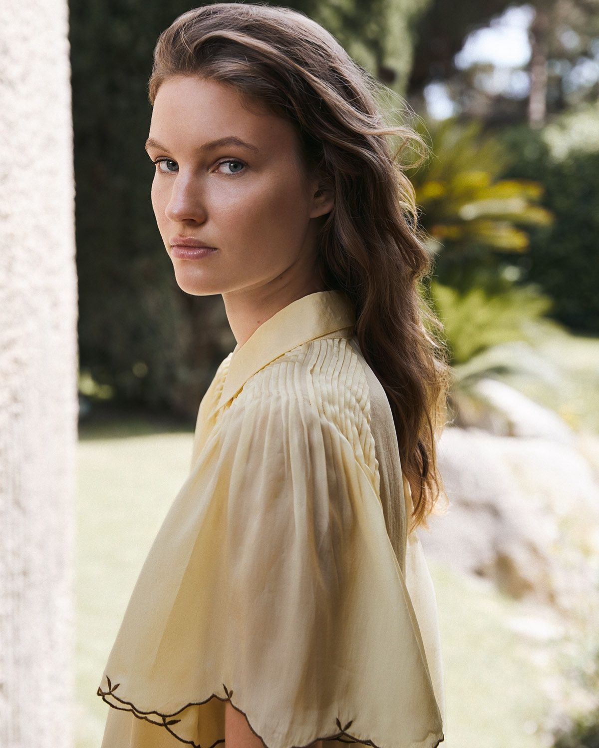 blouse Yerse embroidered vanilla