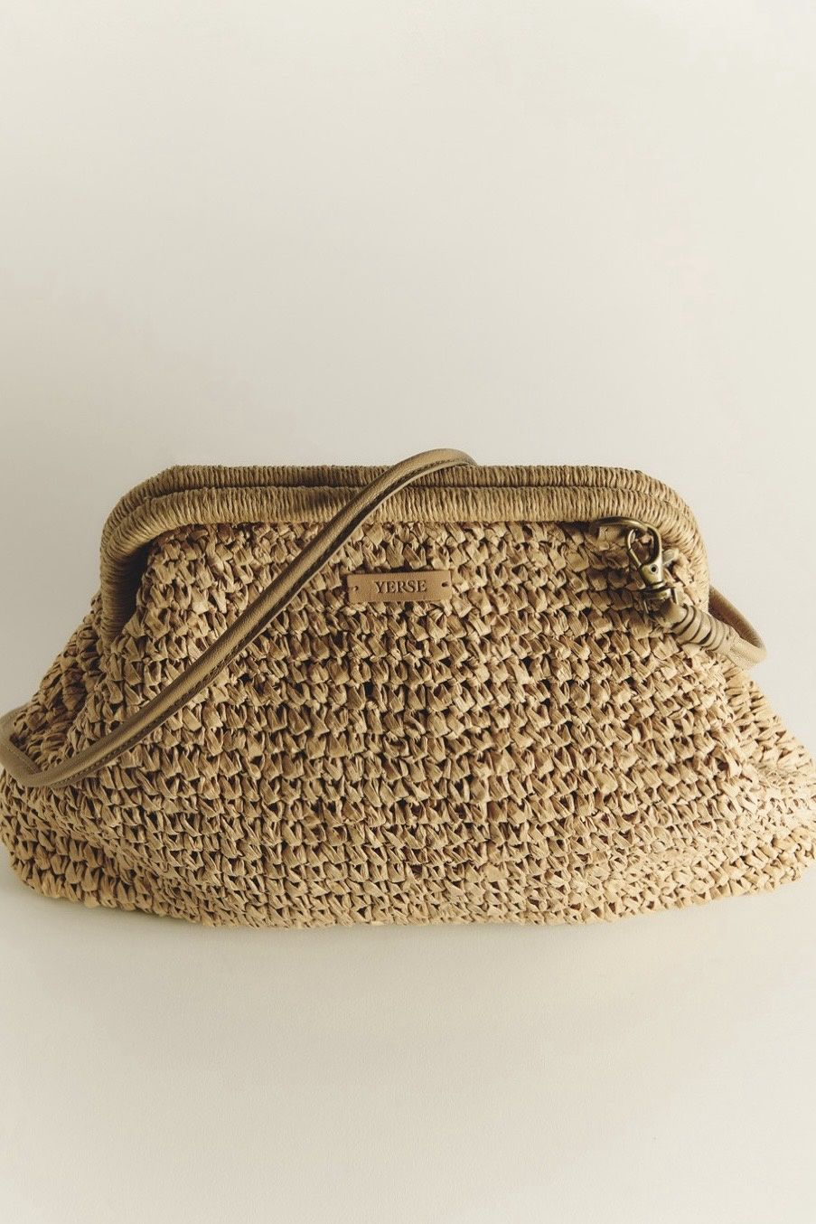 sac Yerse raffia/leather natural