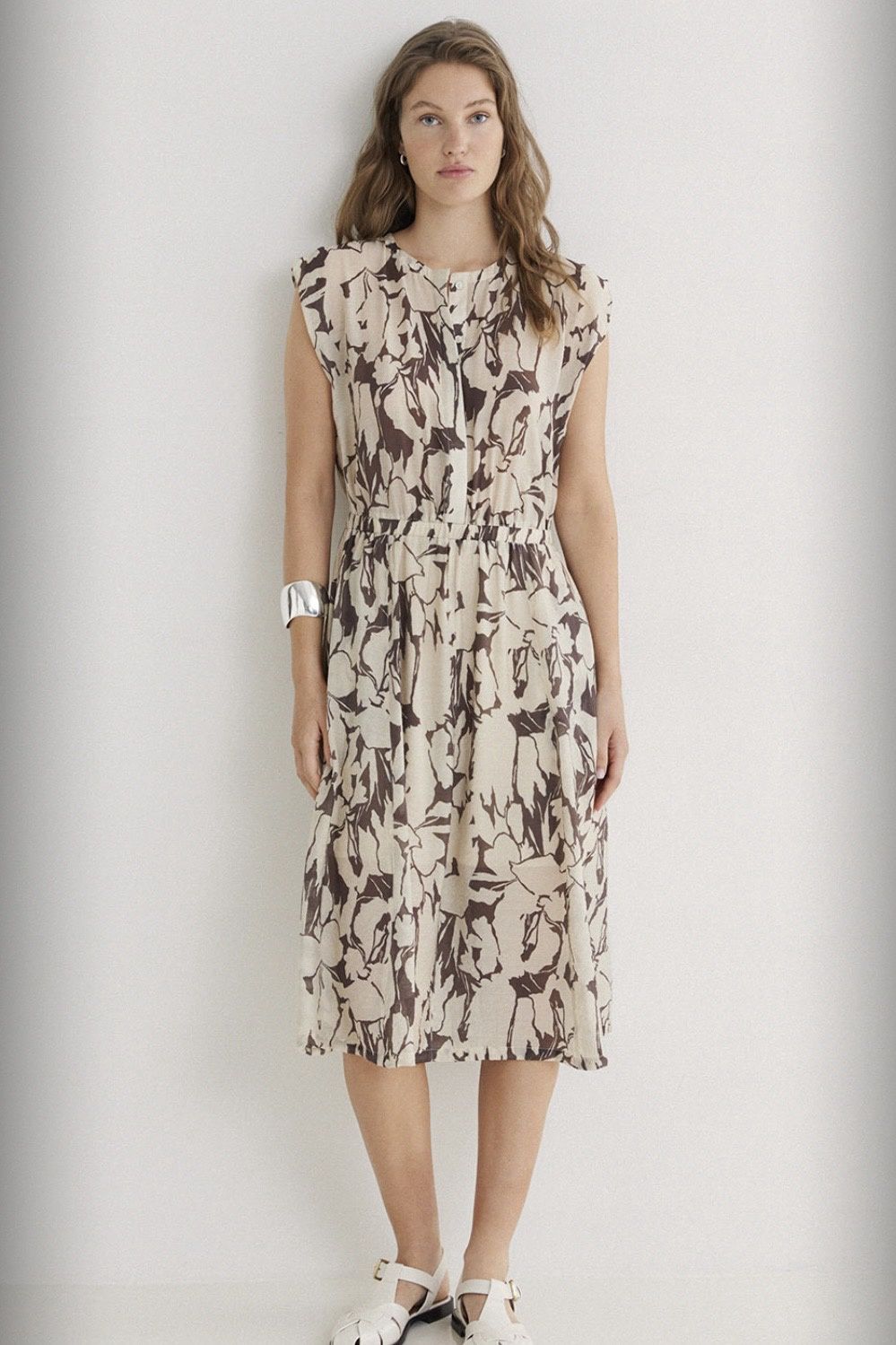 robe Yerse imprimé brown