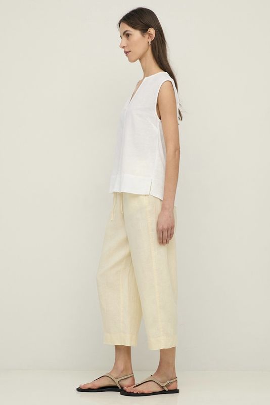 pantalon Yerse linen ecru