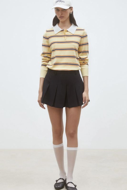 pull Suncoo presto jaune rayure