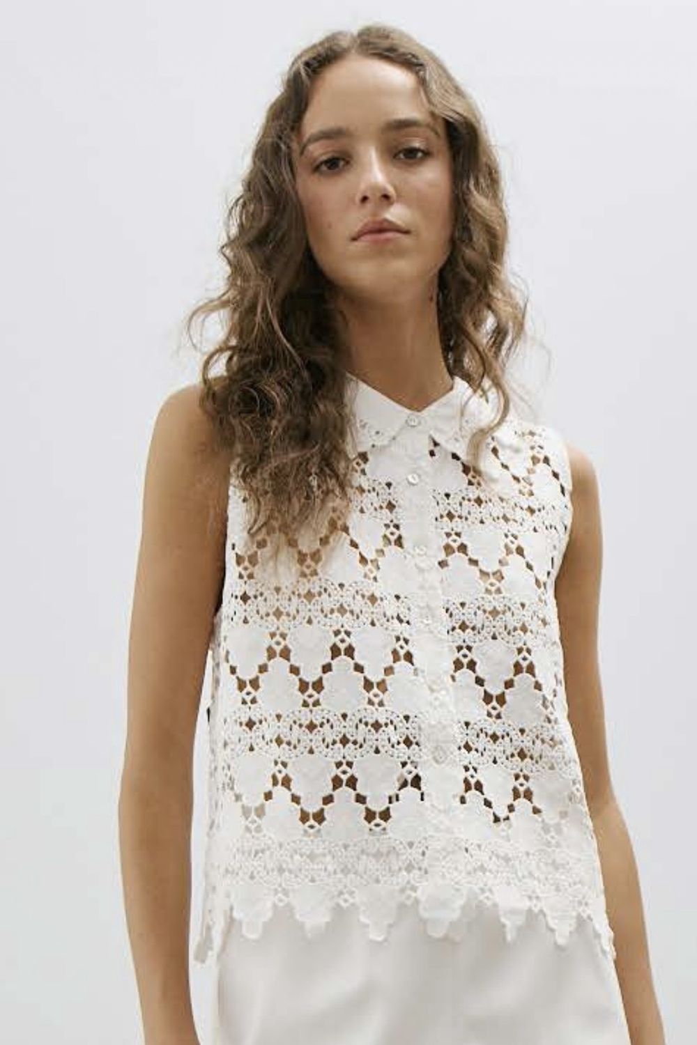 blouse Melissa Nepton violette off white