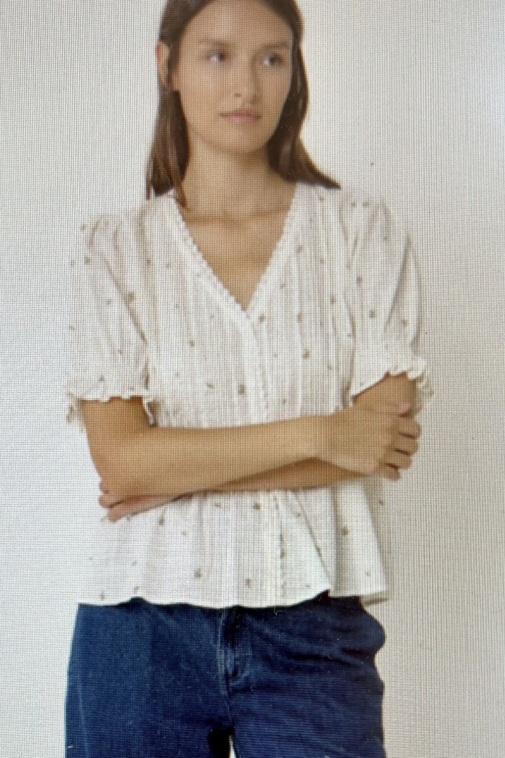 blouse indi and cold manche élastique ecru