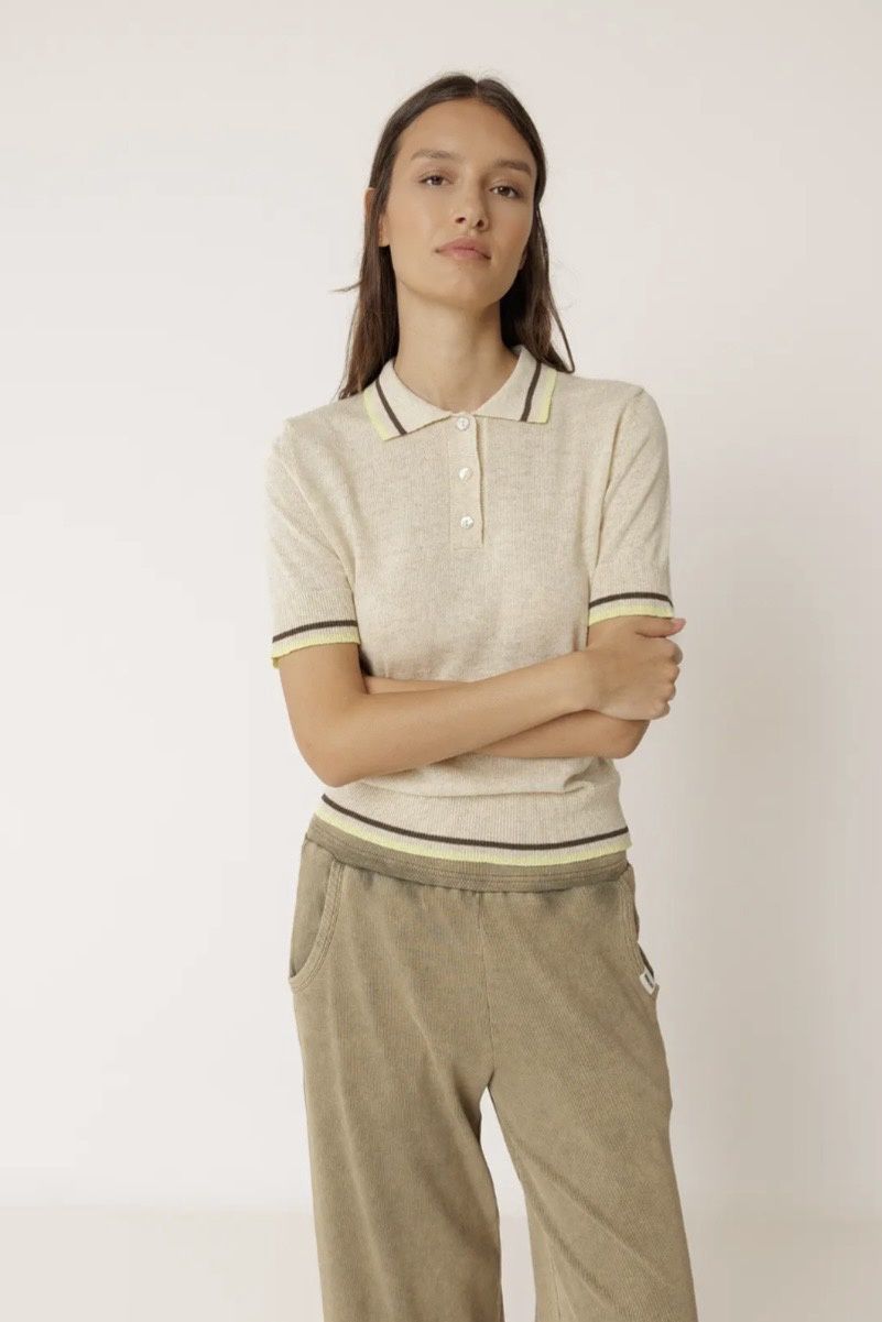 polo indi and cold beige stripe