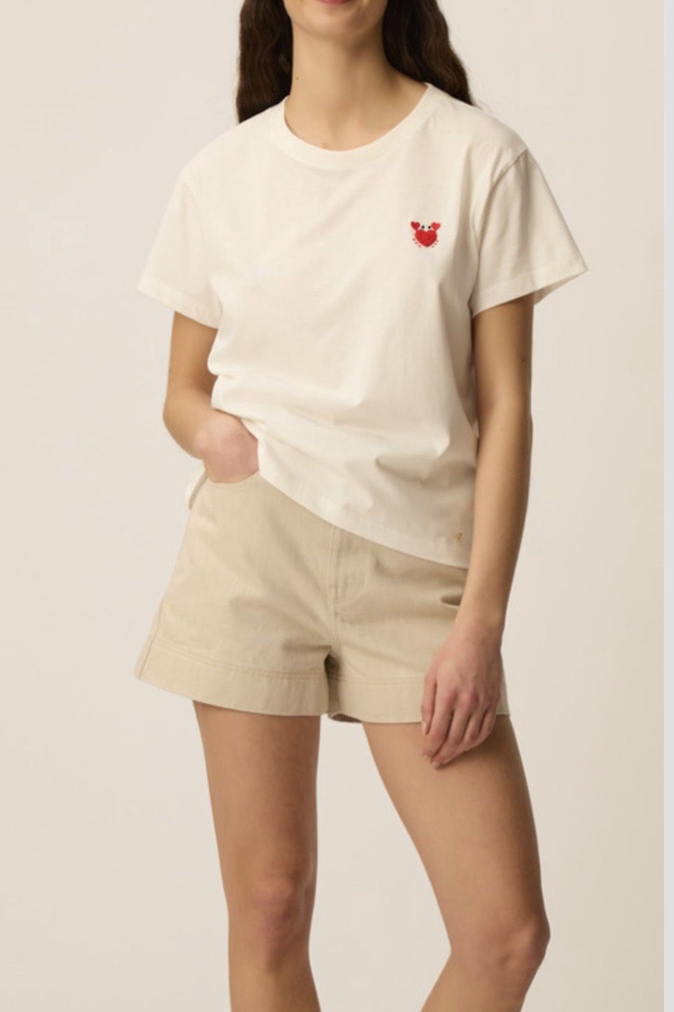 t-shirt Des petits hauts ilie ecru