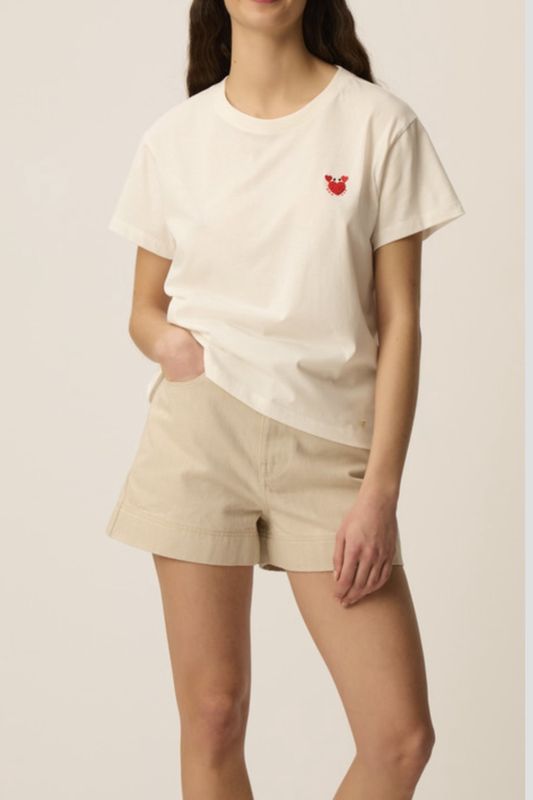 t-shirt Des petits hauts ilie ecru