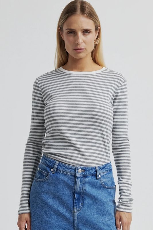 chandail Second female alvilda o neck grey