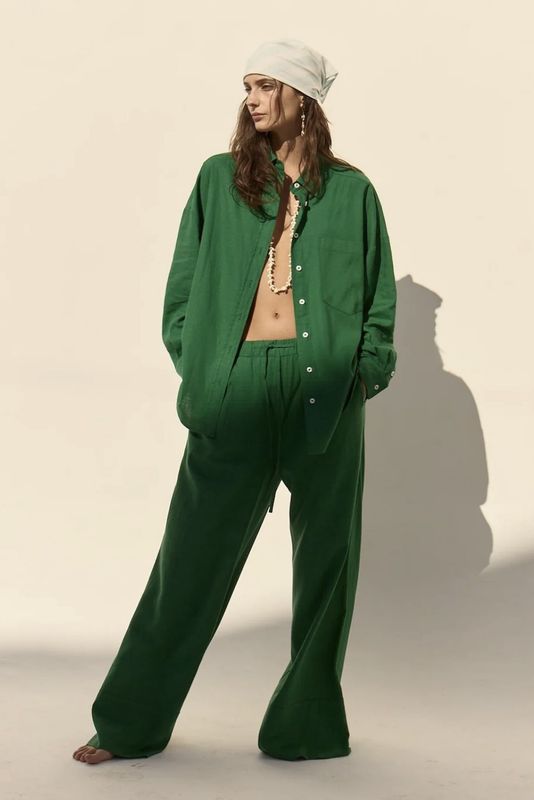 pantalon Deluc antibes vert