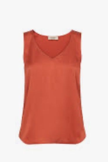 top Mosmosh Astrid soie orange