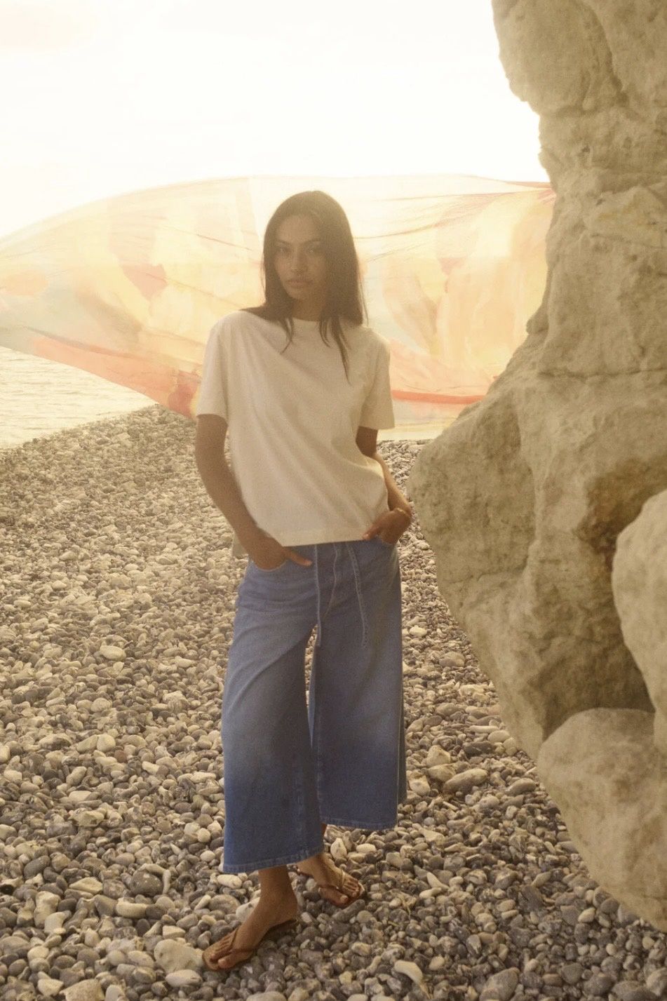 jeans Mosmosh culotte Zack blue