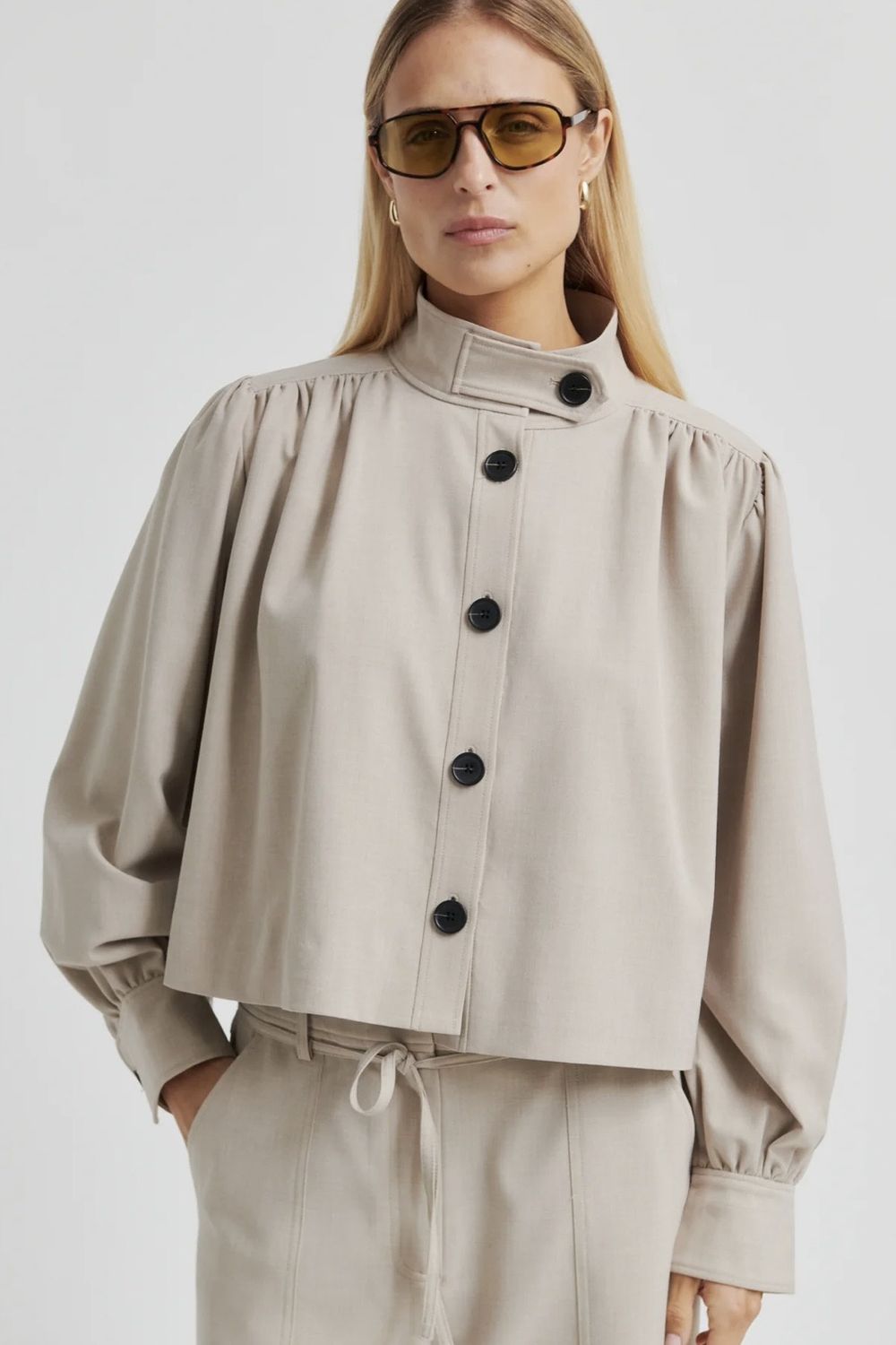 jacket Second female zoie light beige