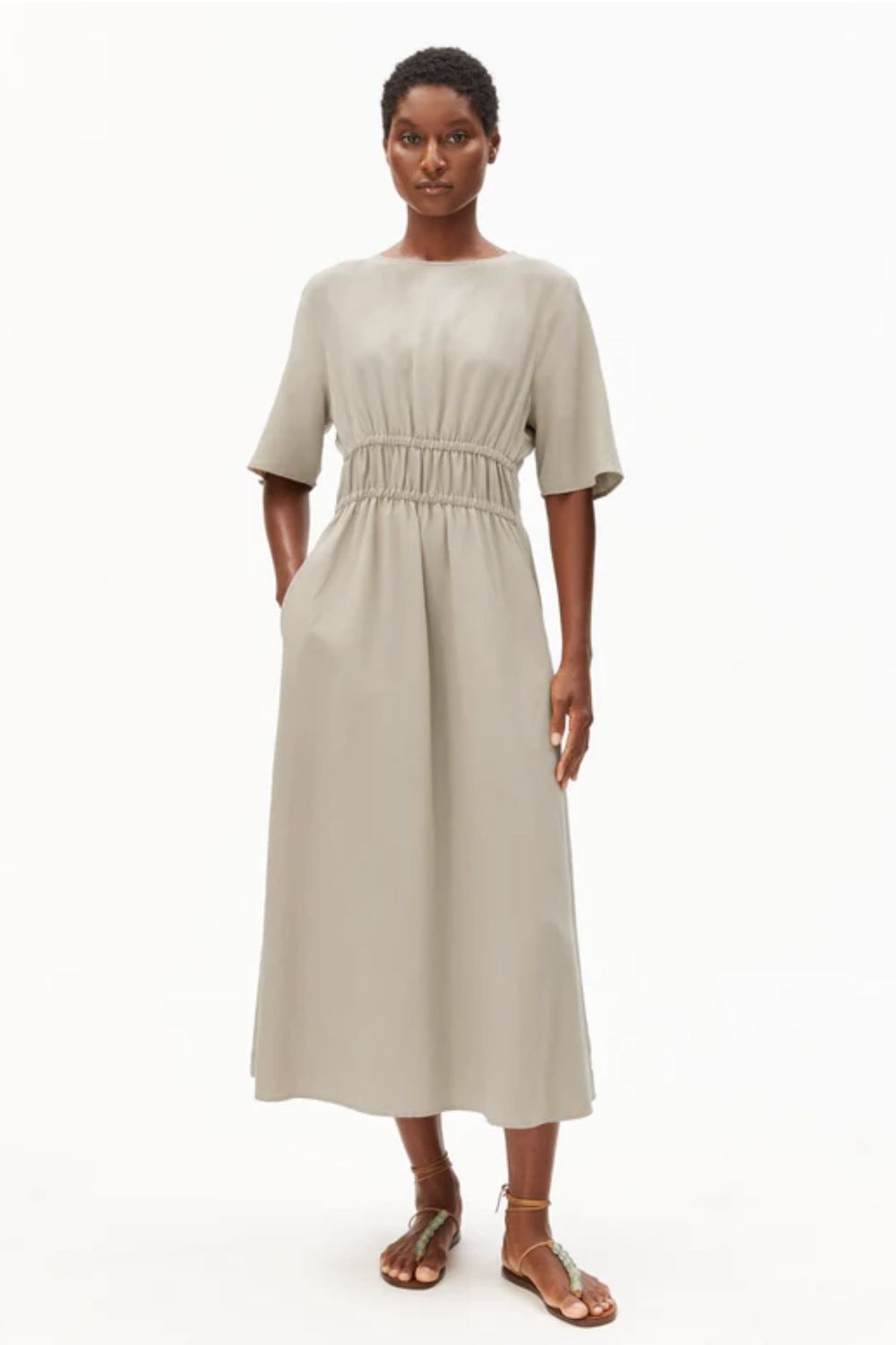 robe Armedangels sandstone linen