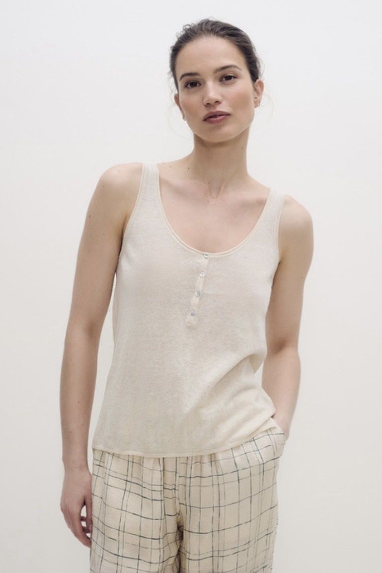 cami Yerse henley neck naturel