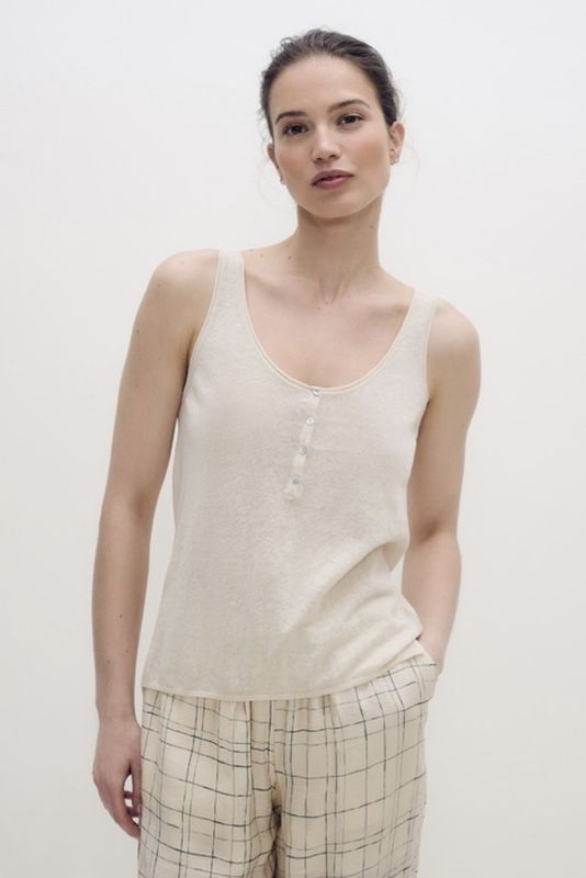 cami Yerse henley neck naturel