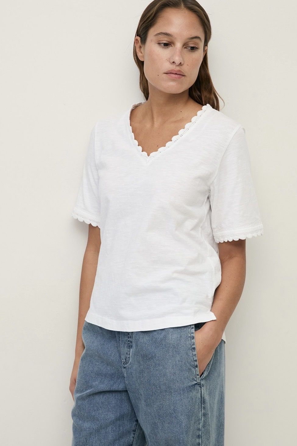 t-shirt Yerse agata blanc