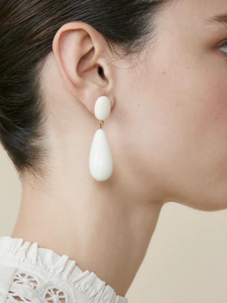 boucle d'oreille Feeka Gallia creme