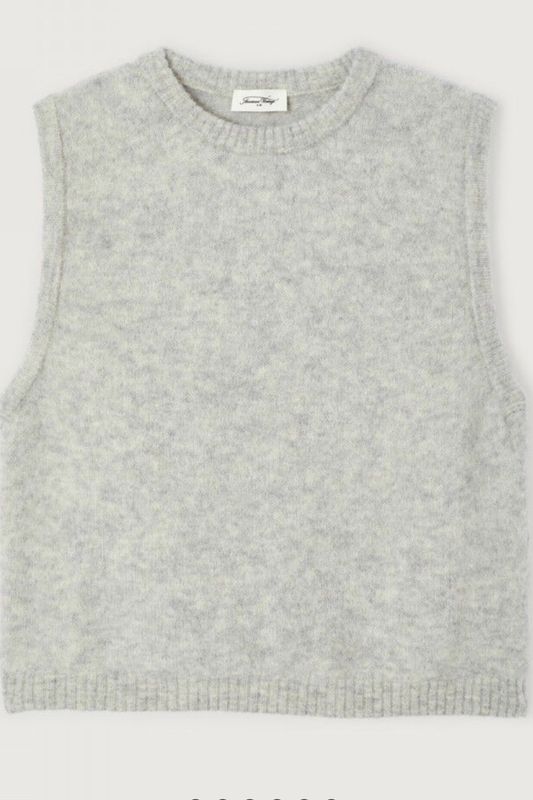Débardeur American vintage vito gris clair
