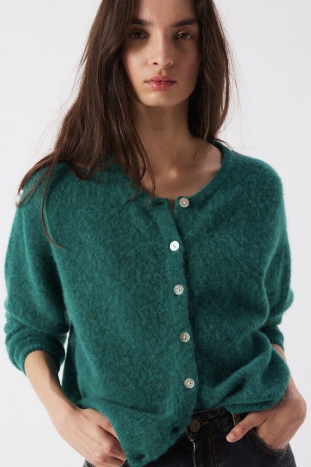 cardigan American vintage vito canard chiné
