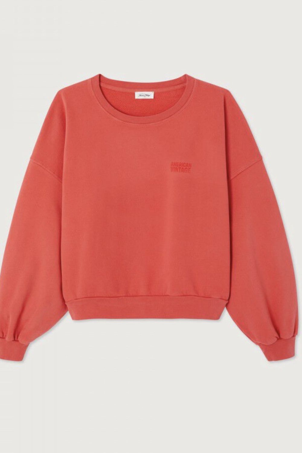sweatshirt American vintage JIT vermillon vintage