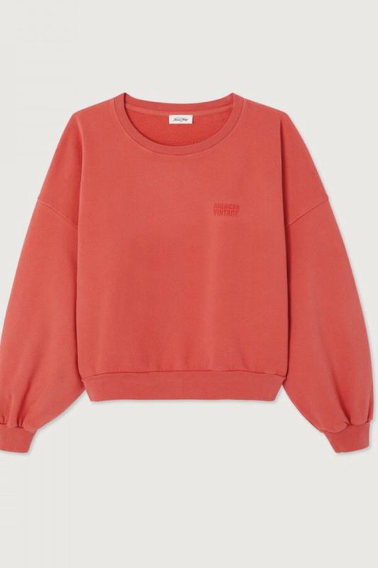 sweatshirt American vintage JIT vermillon vintage