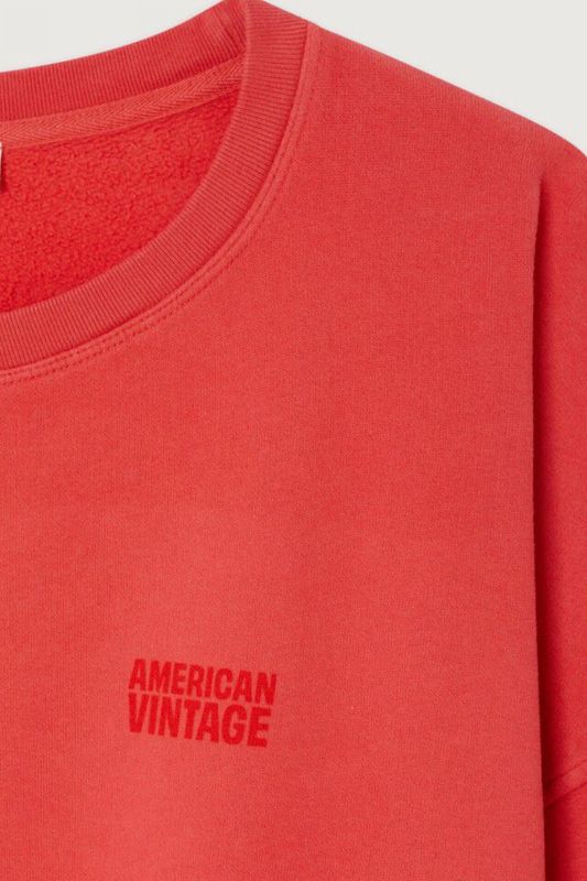 sweatshirt American vintage JIT vermillon vintage